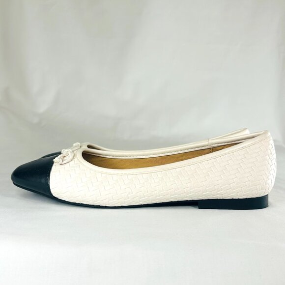 Zara Trafaluc White & Black Ballet Flats | Size 7 | NWOT - Picture 2 of 7